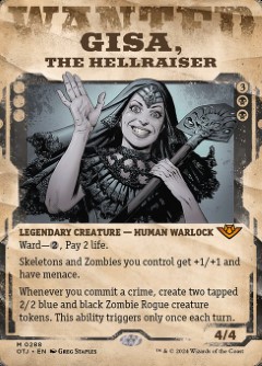 Gisa, the Hellraiser Outlaws of Thunder Junction Wanted Poster Art